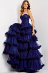Jovani 47139 Layered Ruffle Sweetheart Neck Strapless Dress