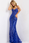 Jovani 45901 Sequins Beaded Spaghetti Straps Fitted Dress