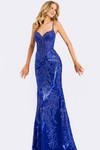 Jovani 45901 Sequins Beaded Spaghetti Straps Fitted Dress