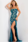 Jovani 49258 Sequins Sweetheart Neck Strapless Fitted Dress