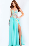 Jovani 49633 Spaghetti Straps Sleeveless Fitted Prom Dress