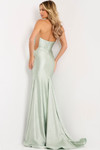 Jovani 47676 Beaded Scoop Neck Strapless Fitted Prom Dress