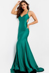 Jovani 47748 V-neckline Sleeveless Long Fitted Prom Dress