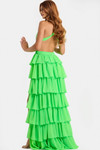 Jovani 46338 Layered Ruffle Plunging V-Neckline Prom Dress
