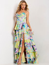 Jovani 47560 Layered Ruffles Spaghetti Straps Prom Dress