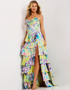 Jovani 47560 Layered Ruffles Spaghetti Straps Prom Dress