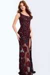Jovani 49212 Sequins Asymmetric Neck Sleeveless Prom Dress