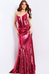Jovani 48511 Sequins Scoop Neck Strapless Fitted Prom Dress