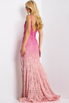 Jovani 43384 Beaded Plunging V-neck Sleeveless Prom Dress