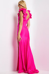 Jovani 46496 Plunging Neckline Sleeveless Fitted Prom Dress