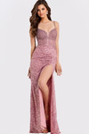 Jovani 49486 Sequin Beaded Spaghetti Straps Sleeveless Dress