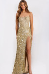 Jovani 49240 Sequins Scoop Neck Strapless Fitted Prom Dress