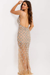 Jovani 40280 Illusion Beaded V-neck Sleeveless Prom Dress
