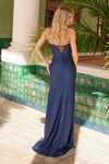 Nox Anabel M1703 Stretch Satin Beaded Cutout Strapless Dress Nox Anabel M1703 Stretch Satin Beaded Cutout Strapless Dress
