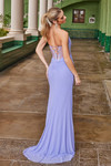 Nox Anabel M1705 Stretch Mesh Embellished Strapless Dress