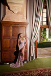 Nox Anabel G1657 Sequin Tulle Beaded Floral V-neckline Dress