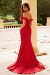 Nox Anabel Y1547 Satin Off Shoulder Sweetheart Neck Dress