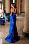 Nox Anabel A1588 Satin Sweetheart Neck Sleeveless Prom Dress