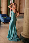 Nox Anabel A1588 Satin Sweetheart Neck Sleeveless Prom Dress