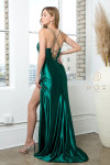 Nox Anabel E1042 Stretch Satin Cowl Neck Sleeveless Dress
