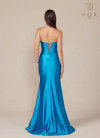 Nox Anabel T1500 Satin Sweetheart Neck Strapless Prom Dress