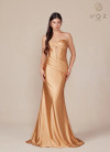 Nox Anabel T1500 Satin Sweetheart Neck Strapless Prom Dress