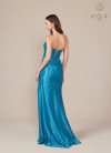 Nox Anabel T1489 Satin Sweetheart Neck Strapless Prom Dress