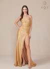 Nox Anabel T1489 Satin Sweetheart Neck Strapless Prom Dress