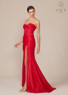 Nox Anabel T1489 Satin Sweetheart Neck Strapless Prom Dress