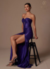 Nox Anabel T1489 Satin Sweetheart Neck Strapless Prom Dress