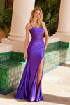 Nox Anabel K1521 Satin Semi-stretch Pleated Top Prom Dress