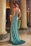 Nox Anabel A1585 Semi-stretch Satin Floral Sleeveless Dress