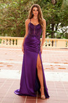 Nox Anabel A1585 Semi-stretch Satin Floral Sleeveless Dress