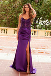 Nox Anabel A1585 Semi-stretch Satin Floral Sleeveless Dress