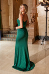 Nox Anabel H1667 Stretch Satin Beaded Sweetheart Neck Dress