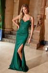 Nox Anabel H1667 Stretch Satin Beaded Sweetheart Neck Dress