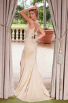 Nox Anabel H1683 Stretch Satin V-neckline Sleeveless Dress