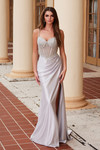 Nox Anabel F1570 Stretch Satin Spaghetti Straps Prom Dress