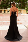 Nox Anabel Y1550 Stretch Jersey Embroidered Sleeveless Dress