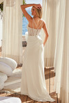 Nox Anabel Y1550 Stretch Jersey Embroidered Sleeveless Dress