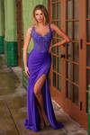 Nox Anabel Y1550 Stretch Jersey Embroidered Sleeveless Dress