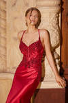Nox Anabel E1488 Stretch Satin Sweetheart Neck Prom Dress