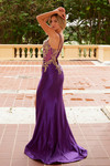 Nox Anabel C1613 Flower Applique Spaghetti Straps Prom Dress