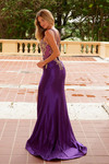Nox Anabel C1613 Flower Applique Spaghetti Straps Prom Dress