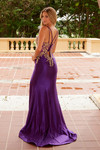 Nox Anabel C1613 Flower Applique Spaghetti Straps Prom Dress