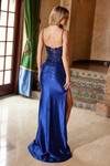 Nox Anabel C1625 Satin Sequin Glitter Sleeveless Prom Dress