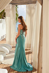 Nox Anabel E1534 Satin Sweetheart Neck Sleeveless Prom Dress