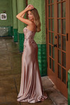 Nox Anabel E1534 Satin Sweetheart Neck Sleeveless Prom Dress