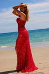 Nox Anabel C1616 Beaded Tulle Spaghetti Straps Prom Dress