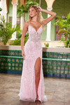 Nox Anabel C1612 Beaded Boned Waist Spaghetti Straps Dress